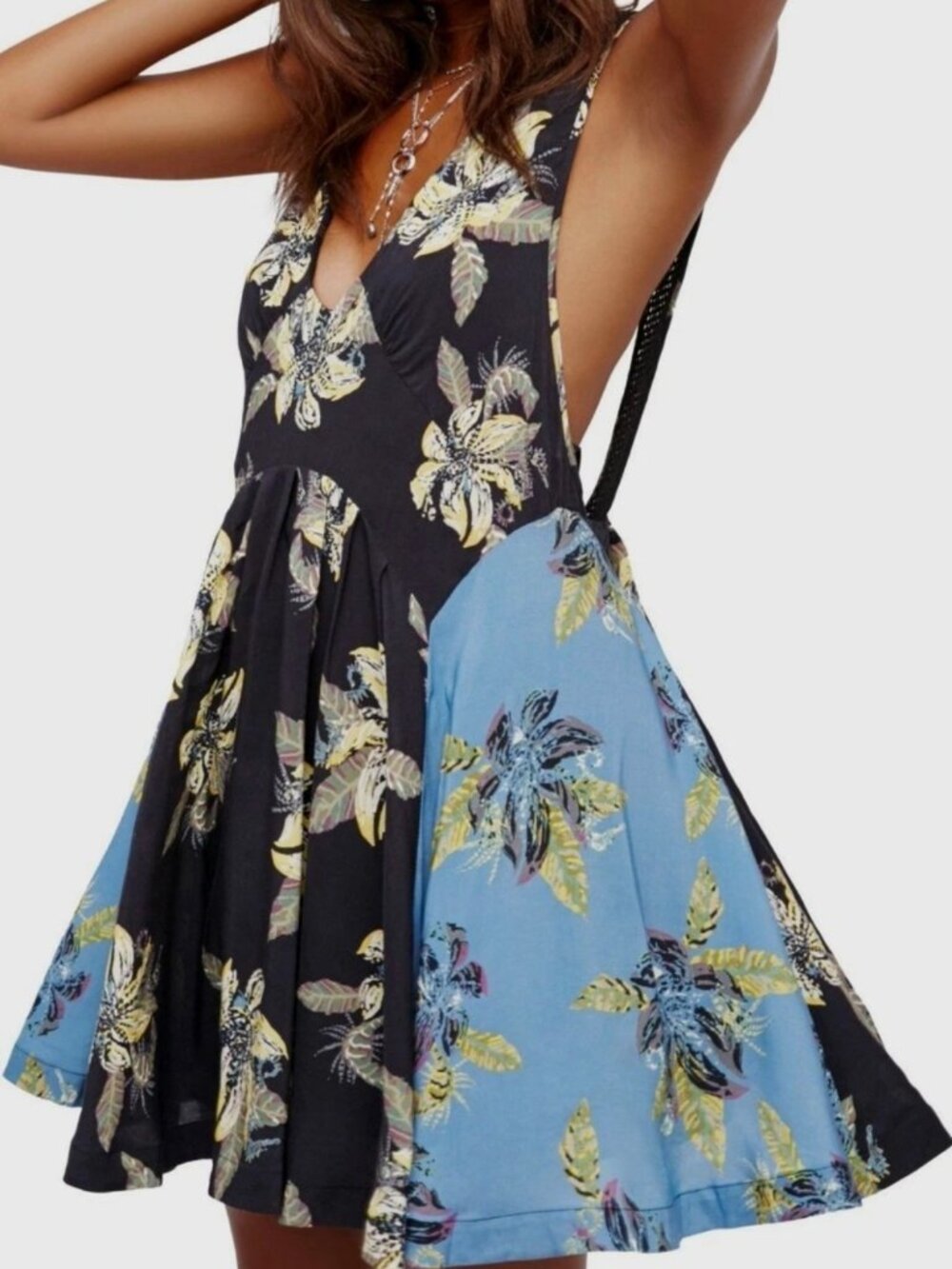 Free People I Thought I Was Dreaming Mini Dress Floral Small